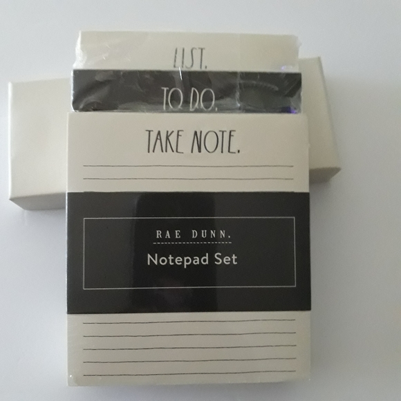(New) Rae Dunn Notepad Set & Pen Set - Picture 2 of 5